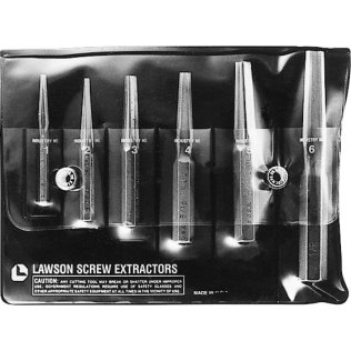  Straight Flute Screw Extractor Kit 6Pcs - 97045