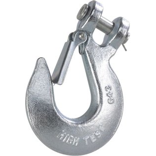  Grade 43 Clevis Slip Hook with Latch, 1/2", 9,200 lb WLL - 1424856