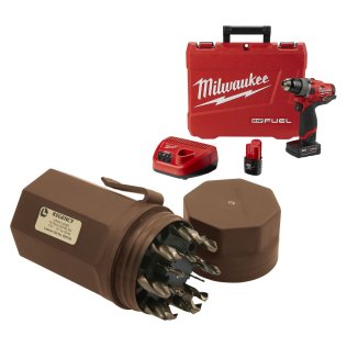  Milwaukee® M12 FUEL™ 1/2" Drill Driver Kit with Regency® Mechanic's Le - 1632735