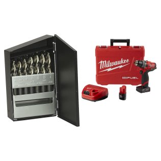  Milwaukee® M12 FUEL™ 1/2" Drill Driver Kit with Supertanium® Screw Mac - 1632738