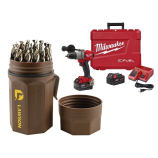  Milwaukee® M18 FUEL™ 1/2" Drill Driver Kit with Supertanium® II Jobber - 1632762