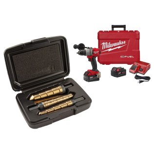  Milwaukee® M18™ FUEL 1/2" Hammer Drill Kit with Regency® Step Reamer S - 1632790