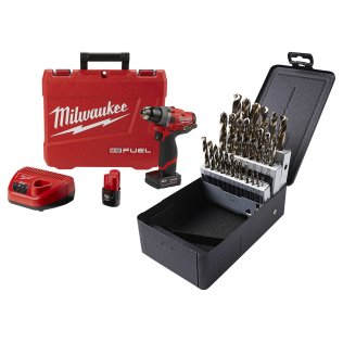  Milwaukee® M12 FUEL™ 1/2" Drill Driver Kit with Cryobit Maintenance Dr - 1633871