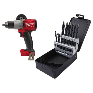  Milwaukee® M18 FUEL™ 1/2" Drill Driver with CryoBoost Drill Bit Set - 1633888