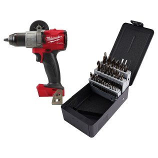  Milwaukee® M18 FUEL™ 1/2" Drill Driver with CryoBoost Drill Bit Set - 1633889