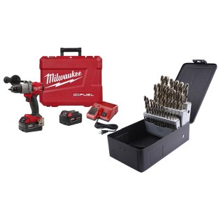  Milwaukee® M18™ FUEL 1/2" Hammer Drill Kit with CryoCobalt Drill Bit S - 1633933
