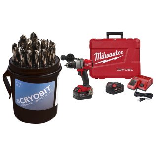  Milwaukee® M18 FUEL™ 1/2" Drill Driver Kit with Cryobit Maintenance Dr - 1633900
