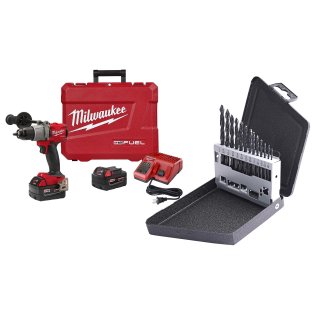  Milwaukee® M18 FUEL™ 1/2" Drill Driver Kit with CryoBoost Drill Bit Se - 1633901