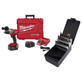  Milwaukee® M18 FUEL™ 1/2" Drill Driver Kit with CryoBoost Drill Bit Se - 1633903