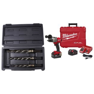  Milwaukee® M18™ FUEL 1/2" Hammer Drill Kit with Cryocut Reamer Set - 1633938