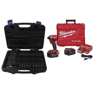  Milwaukee® M18 FUEL™ 1/4" Hex Impact Driver Kit with Torsion Impact Bi - 1633944