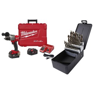  Milwaukee® M18™ FUEL 1/2" Hammer Drill Kit with Cryobit Maintenance Dr - 1633927