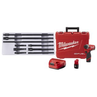  Milwaukee® M12 FUEL™ 1/4" Hex Impact Driver Kit with Universal Stwobbl - 1633945