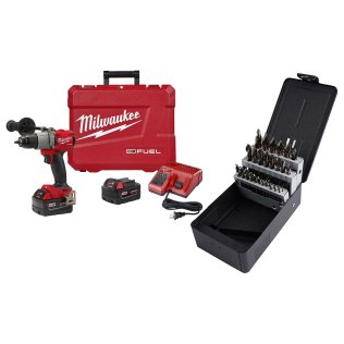  Milwaukee® M18™ FUEL 1/2" Hammer Drill Kit with CryoBoost Drill Bit Se - 1633931