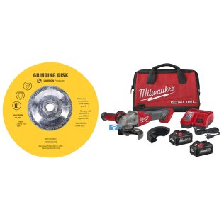  Milwaukee® M18 FUEL™ 4-1/2" / 5" Braking Grinder Kit with 4-1/2" A/O G - 1633780BL