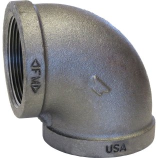  Made In USA Pipe Elbow Malleable Iron 1/4-18 x 1/4-18 - 1637805