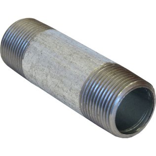  Made In USA Close Pipe Nipple Carbon Steel 1-1/2-11-1/2 x 1-1/2-11-1/2, 1-3/4" Length - 1638546