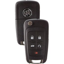  Buick Logo PEPS Key 5 Button - 1523378