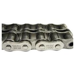 Daido® Roller Chain, Double Strand, Steel, Nickel Plated, Industry No. 50-2 - 1443616