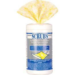 SCRUBS® Stainless Steel Cleaning/Polishing Wipes 30Pcs - DN5211