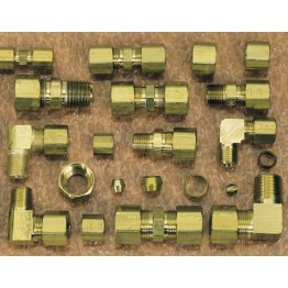  Brass Compression Fittings Assortment Kit 224Pcs - LP82