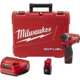 Milwaukee® M12™ FUEL™ 1/4" Hex Impact Driver Kit - 1632690