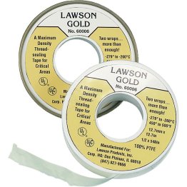 Lawson Gold Thread Sealant Tape Yellow 1/2 x 540" - 60006