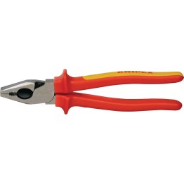 Knipex Insulated Pliers, High Leverage Lineman's Plier, 9" - 27871