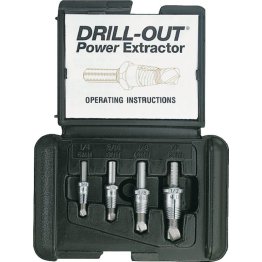 Drill-Out® Broken Bolt Power Extractor Kit 4Pcs - 55480