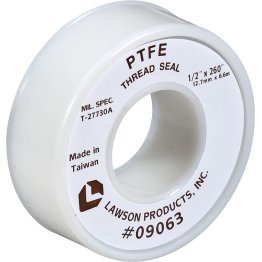 Lawson PTFE Pipe Thread Seal White 1/2 x 260" - 9063