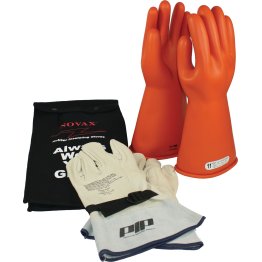 Novax® Rubber Insulating Gloves Kit, Class 1 - 1375475