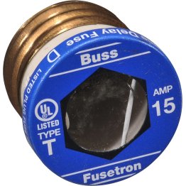  Type T Plug Fuse 2-Element Edison Base 15A - 25331