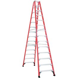 Louisville Ladder 14' Fiberglass Twin Stepladder, 375 lbs., Type IAA - 1329255