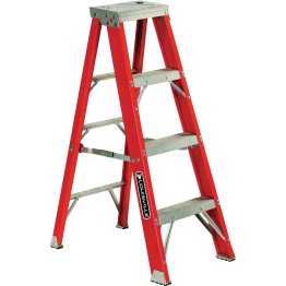 Louisville Ladder 4' Fiberglass Stepladder, 375 lbs., Type IAA - 1329470