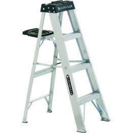 Louisville Ladder 4' Aluminum Stepladder, 300 lbs., Type IA - 1329599
