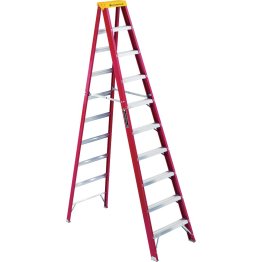 Louisville Ladder 10' Fiberglass Stepladder, 300 lbs., Type IA - 1329778