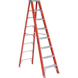 Louisville Ladder 8' Fiberglass Stepladder, 375 lbs., Type IAA - 1329833