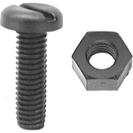  Universal Slotted Pan Head Screw and Hex Nut Nylon - P85257
