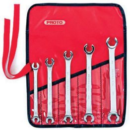 Proto® 5 Piece 6 Point Metric Double HEad Flare Nut Wrench Set - 1232610