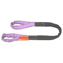 LiftAll® Tuflex Roundsling, Polyester/Nylon, Purple, 4' Length - 1416011