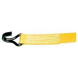 LiftAll® LoadHugger™ Web Tiedown, with Ratchet, Yellow, 30' Length - 1417259
