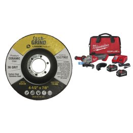  Milwaukee® M18 FUEL™ 4-1/2" / 5" Braking Grinder Kit w/ Fasttt-Grind™ - 1632852