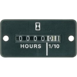  Hourmeter Gauge Rectangular 1 x 2" OD - 90707