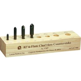  Chatterless Countersink Kit 4Pcs 82° Six Flute - 57407