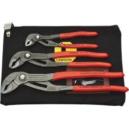 Knipex Plier, Adjustable Joint, Self-Gripping, 3pc Set - 10118