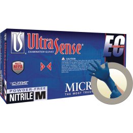 UltraSense™ EC Extended Cuff Nitrile Gloves, Large, Blue - 1390940