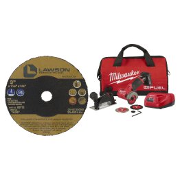  Milwaukee® M12 FUEL™ 3" Compact Cut Off Tool Kit with 3" A/O Wheels - 1632707