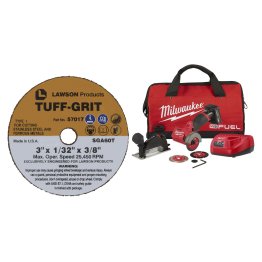  Milwaukee® M12 FUEL™ 3" Compact Cut Off Tool Kit with 3" Tuff-Grit Zir - 1632709