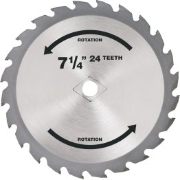  Tungsten Carbide-Tipped Circular Saw Blade 7-1/4" - 18224