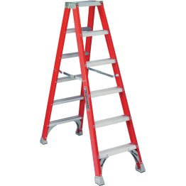 Louisville Ladder 6' Fiberglass Stepladder, 300 lbs., Type IA - 1329335